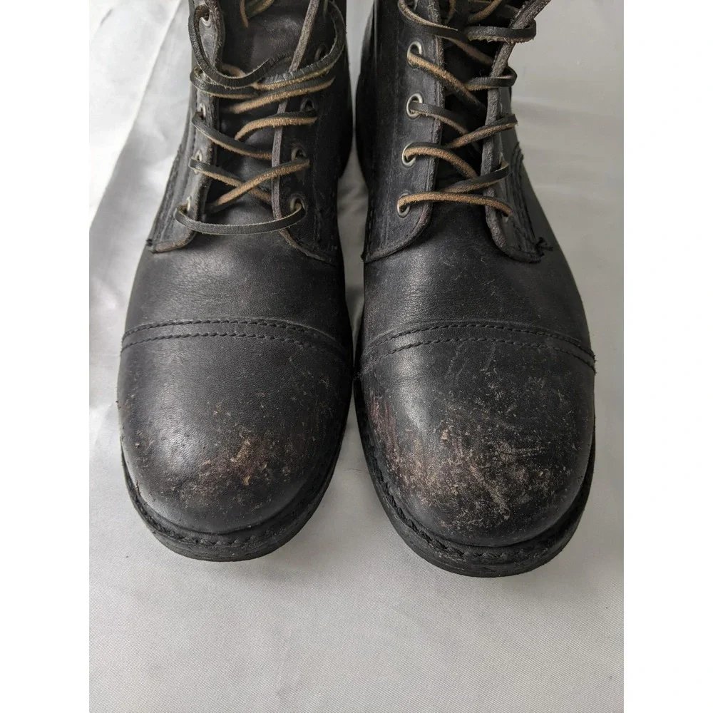 Frye 150th Anniversary Limited Edition Leather Cap Toe Boots Mens 9.5 Distressed